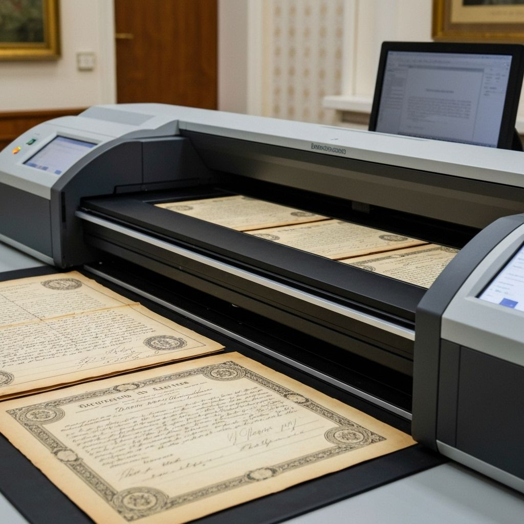 Scanner planetário para digitalização de documentos cartoriais